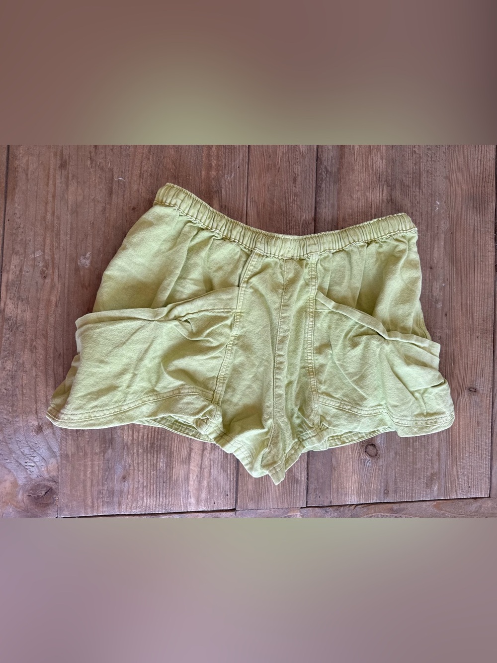 Good Fortune Linen & Cotton Shorts Free People $68.00 Warm Olives Multiple Sizes - Picture 9 of 15